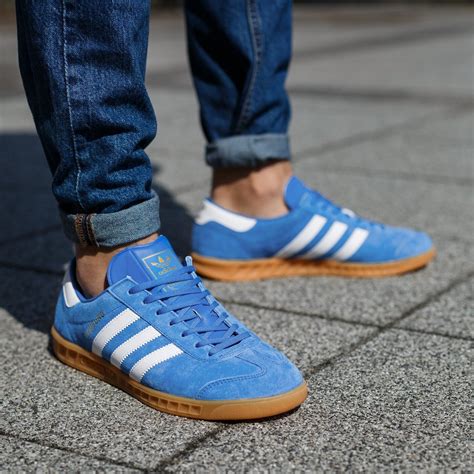 adidas schuhe blau leder|Blaue Sneaker .